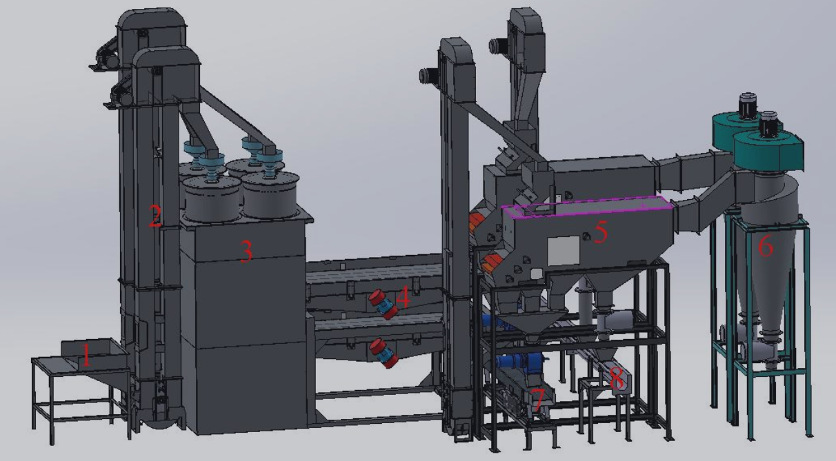 Оборудование для шелушения семян подсолнечника